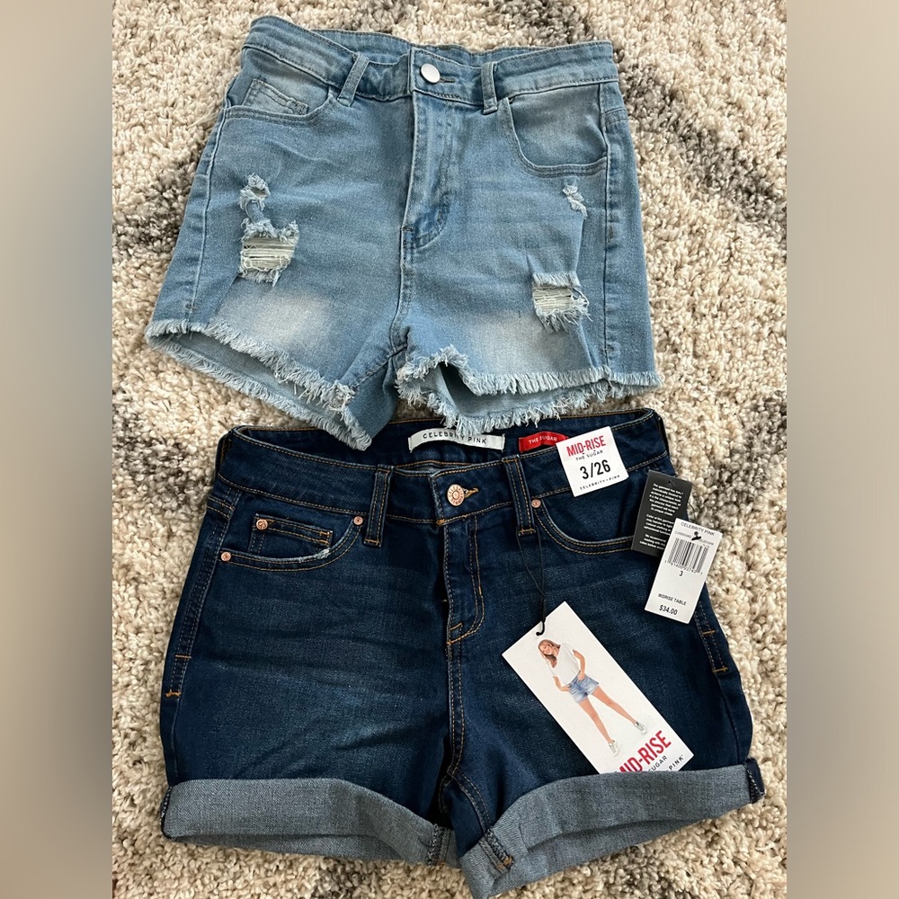 Jean shorts - 3/26 mid- rise/ S - youth girl